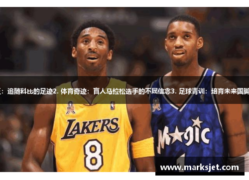 1. 篮球之王：追随科比的足迹2. 体育奇迹：盲人马拉松选手的不屈信念3. 足球青训：培育未来国脚的秘密武器